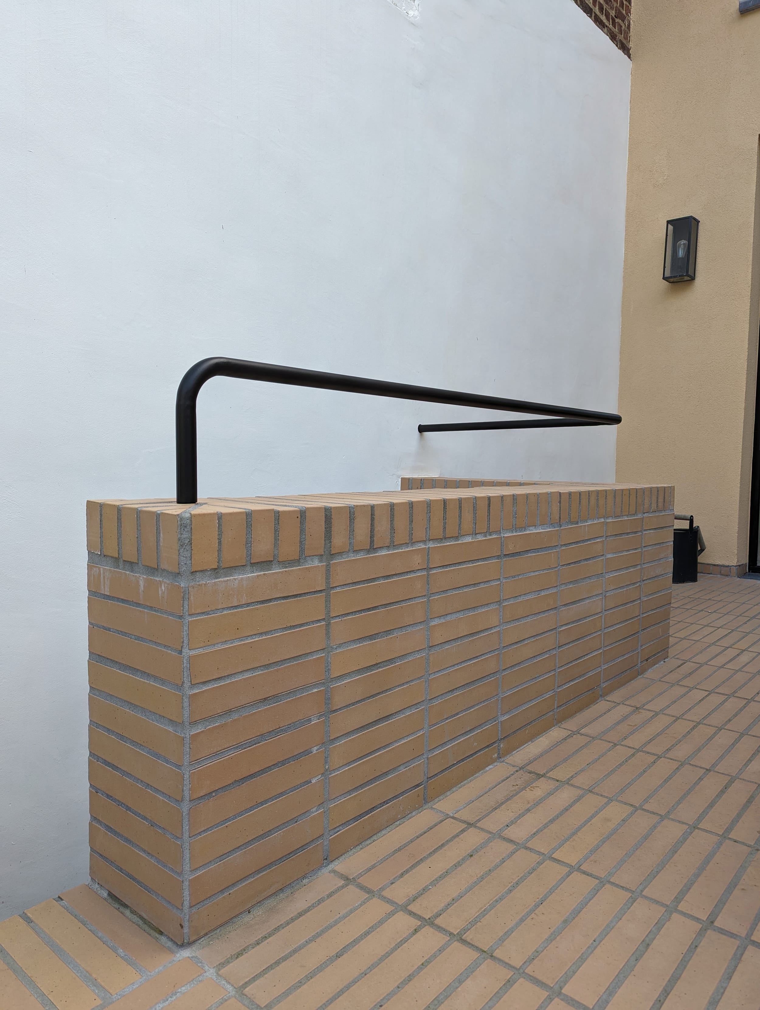 Rampe arrondie sur mesure en acier